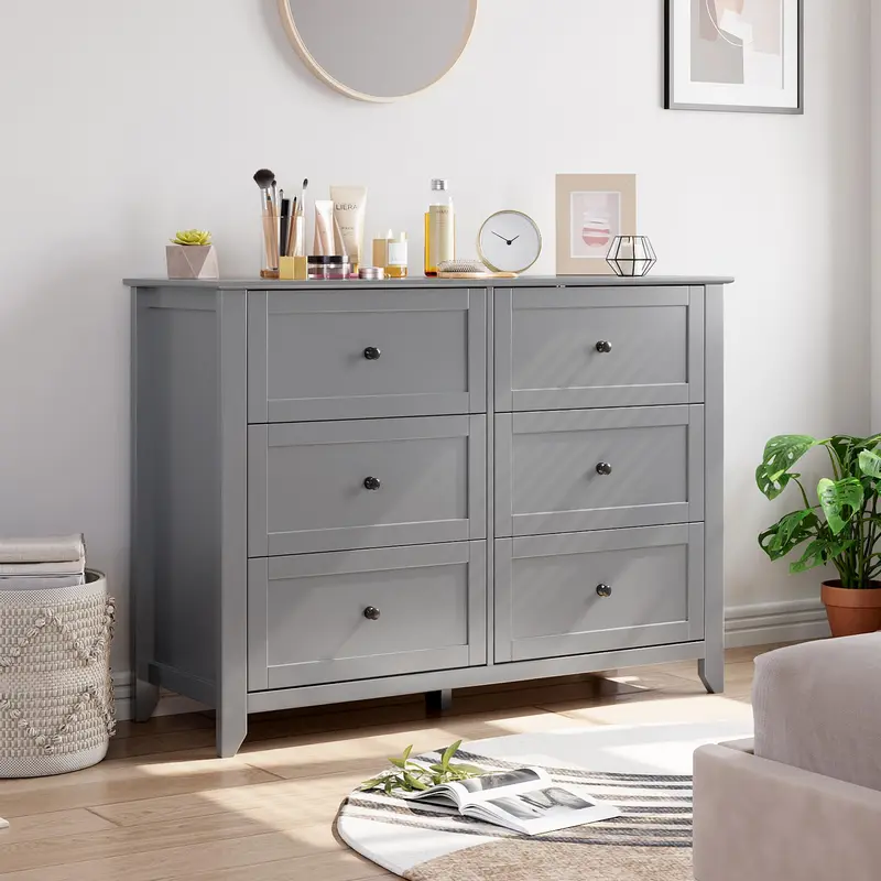 Grey oak chest of drAwers - TikTok Shop