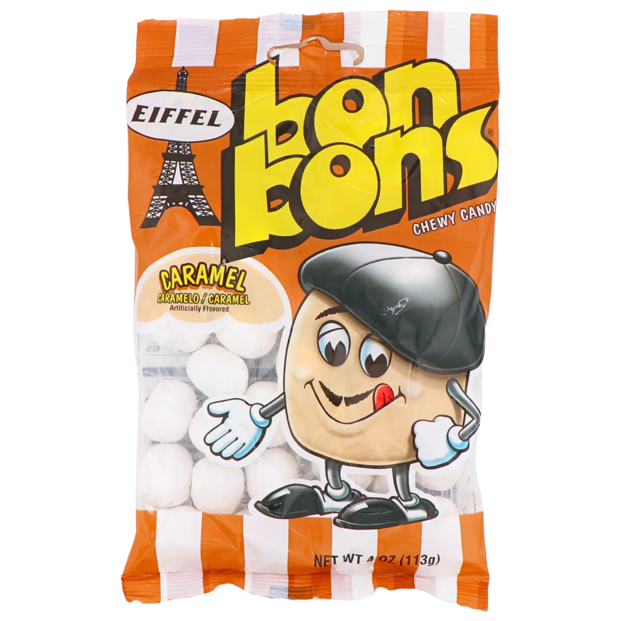 Eiffel Caramel Bon Bons Chewy Candy | Caramel Candy Bag 4 oz