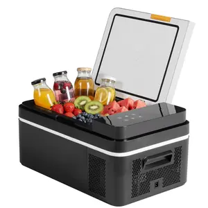 Sweetcrispy 21QT (20L) Compact Portable Mini Fridge - High-Efficiency Deep-Freeze Cooler Ice-Cold Refrigerator, 12/24V DC & 100-240V AC Power, -4℉ to 68℉ Single-Zone, Bluetooth App Control, Car Battery Protection, Child Lock, Deep-Freeze Mini Fridges