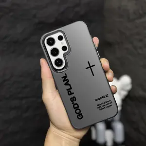 God's plan laser etched IMD Samsung phone case, military grade shock resistant protective case, compatible with Samsung Galaxy S26 Ultra, S25 Ultra, S24, S23 FE, S22, S21 Plus Christ phone case - ZQ137