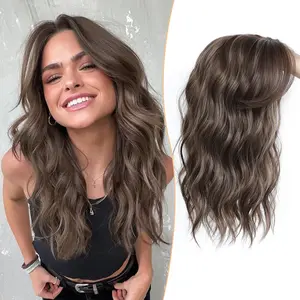 PANEWAY Hair Topper for Women - 16 Inch Curly/Wavy, Clip-In Instant Volume for Thinning Hair, 6.5’’x6.5’’ Base to Refresh Your Style with a Soft Look
