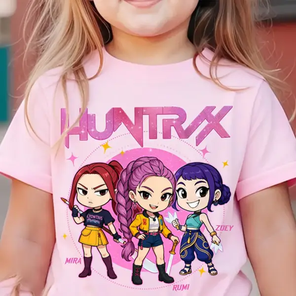 Huntrix Demon Hunters T Shirts, First Day of Kindergarten Shirt, Back to School Outfit, Kids T Shirts, Birthday Gift for Kid