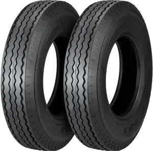 GARVEE 2 PCS Trailer Tires, 8-14.5 14PR Trailer Tires With 14.5'' Rim, Load Range G 8/14.5 Premium Trailer Tires For Different Agricultural Terrains Towing