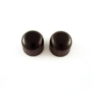 Allparts Dark Wooden Dome Knobs (2 pcs)