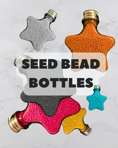 Glass Seed Bead Bottles Glass Seed Bead Bottles