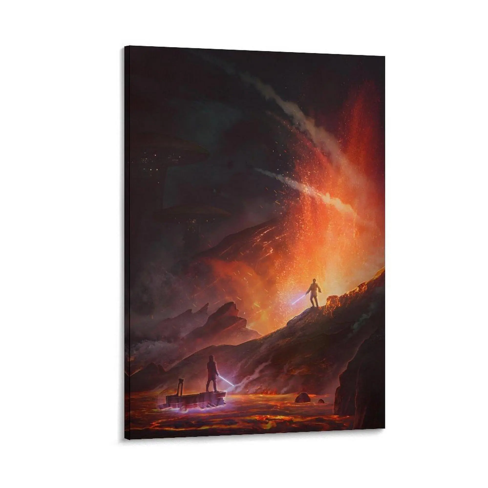 Aovvhing Obi- Wan Kenobi VS Anakin Poster Wall Art Canvas Prints Star Movie Wars Posters for Bedroom Wall Decoration1 Matte Gift