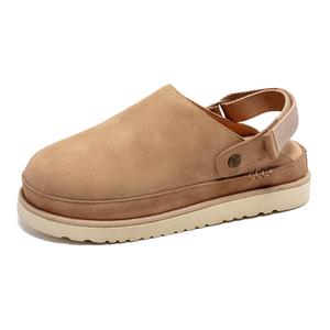 New women's Trendy Slip-On Sandals,The shoe sole is relatively hard and has good support and stability.clogs women closed sandals with back strap,  spring and autumn casual shoes, Soft leather with hard soles, suitable for indoor and outdoor wear