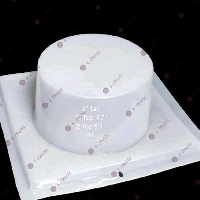 4L Round plastic mold for jello, pudding, gelatine