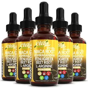 Clean Nutraceuticals Organic Maca Root Liquid Drops with Ashwagandha, Fenugreek, Beet Root and L-Arginine Liquid Multivitamin for Women and Men-Adapto Drive Supplement Healthcare Natural Dietary Fitness Optimum Edible Solution