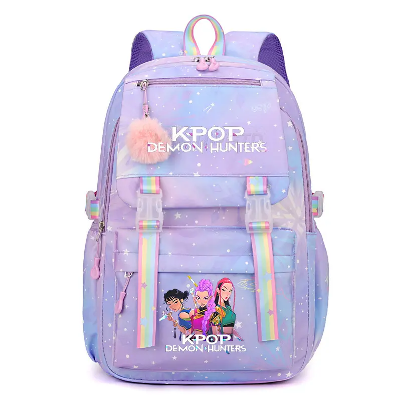 K-Pop Demon Hunters School Backpack, Lightweight Anime Travel Backpack with Laptop Compartment, Large Capacity Bookbag for Teens, College & Everyday Use