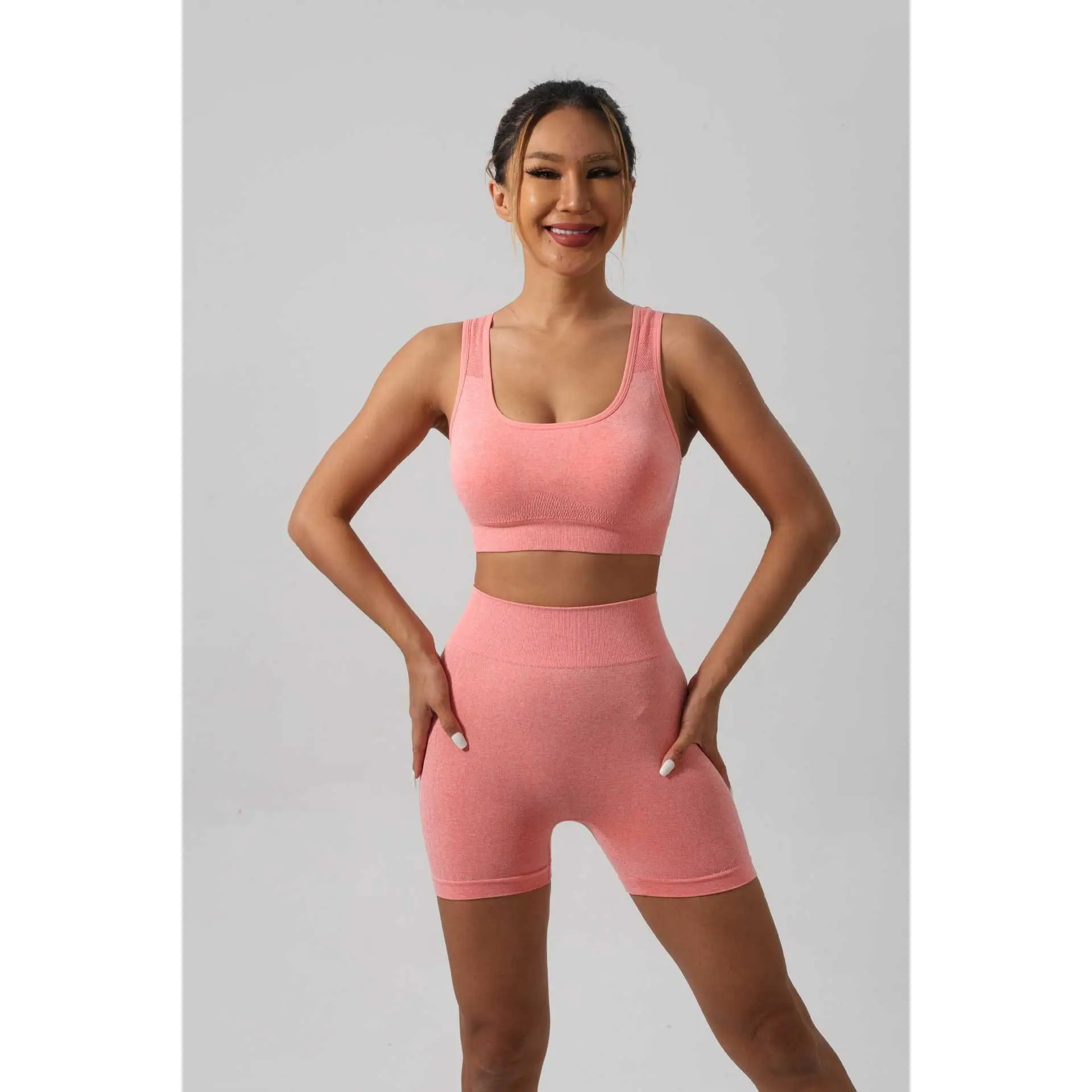 Watermelon red short set [bra + shorts]