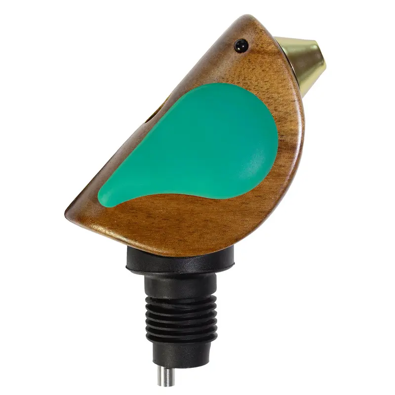 Songbird Specialties Bottle Pourer, Turquoise — "Sings" with Every Pour of Wine