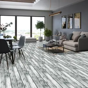 Self-adhesive pvc floor tiles, American natural wood grain appearance, waterproof and stain resistant, suitable for bathroom, kitchen, living room, bedroom, home renovation,36 inches x 6 inches