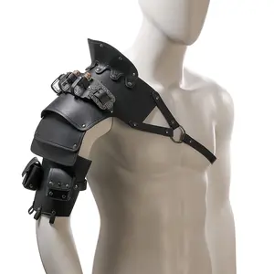 Medieval Vintage Warrior Armor, Halloween Costume, Punk Style, Suitable for Mardilas, Easter, Halloween Full Face UV Protection Ski Mask Bride Crown with Sash Bandana cotton black striking Knit Hat Women