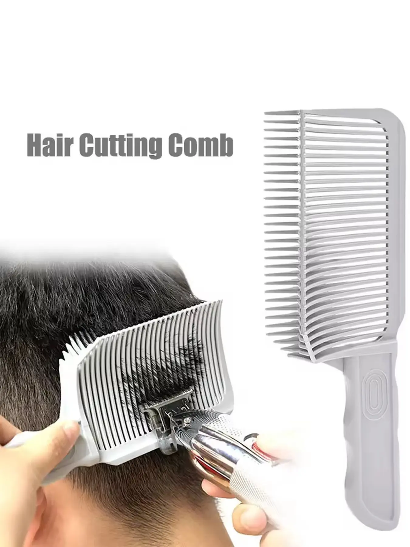 Barber Comb Professional Barber Clipper Blending Flat Top Hair Cutting Comb For Men Heat Resistant Fade Brush Salon Styling Tool Hair Cutting Accessories Hair Tools