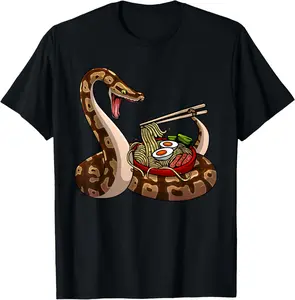 Funny Ball Python Art For Men Women Snake Ball Python Lover T-Shirt