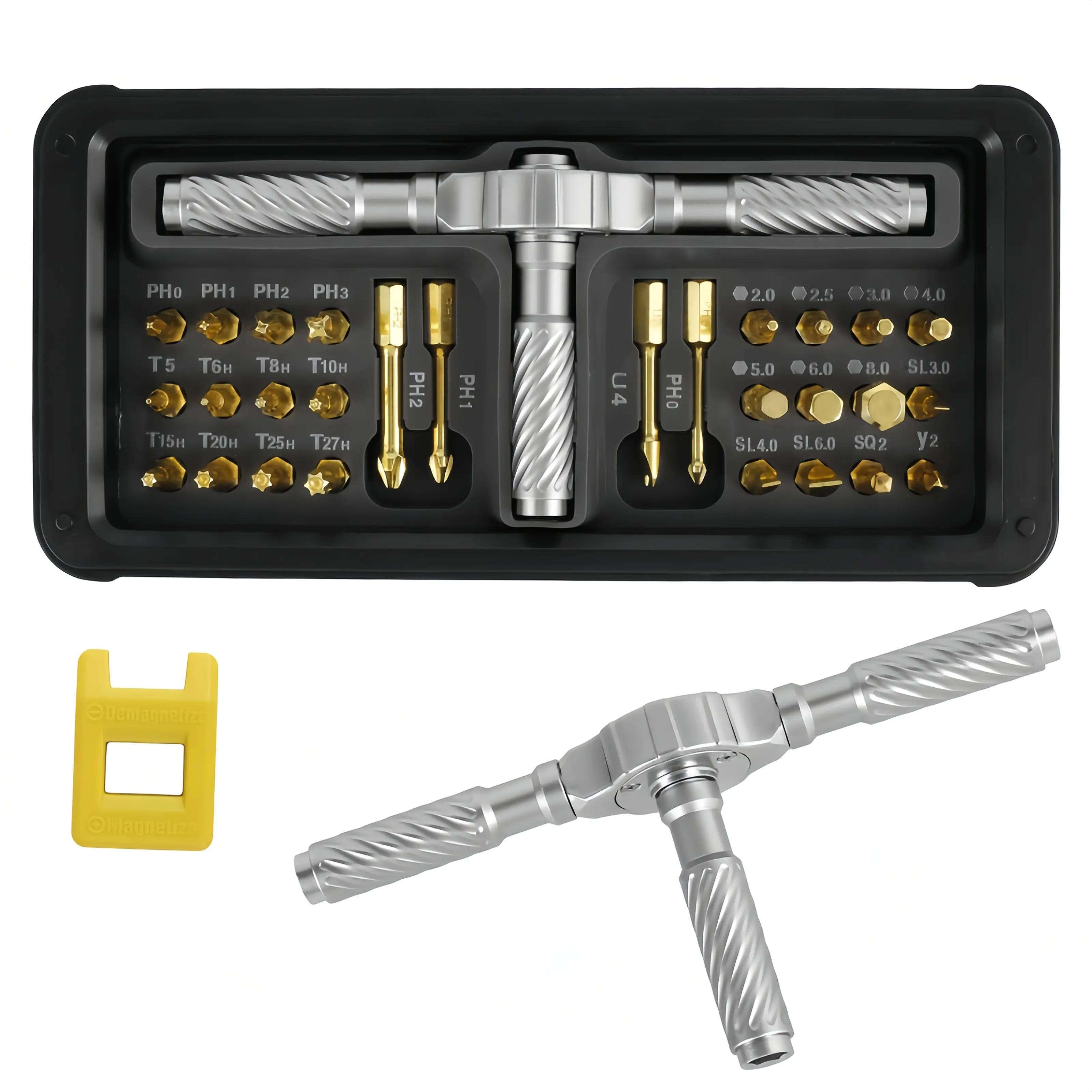 30-in-1 Magnetic Screwdriver Set, Multi-functional Ratchet Screwdriver Set, Compact and Portable, with Storage Case, mechanic tools.Suitable for home,electronic, and Professional DIY Repair Tools. tools and gadgets for him，adapt