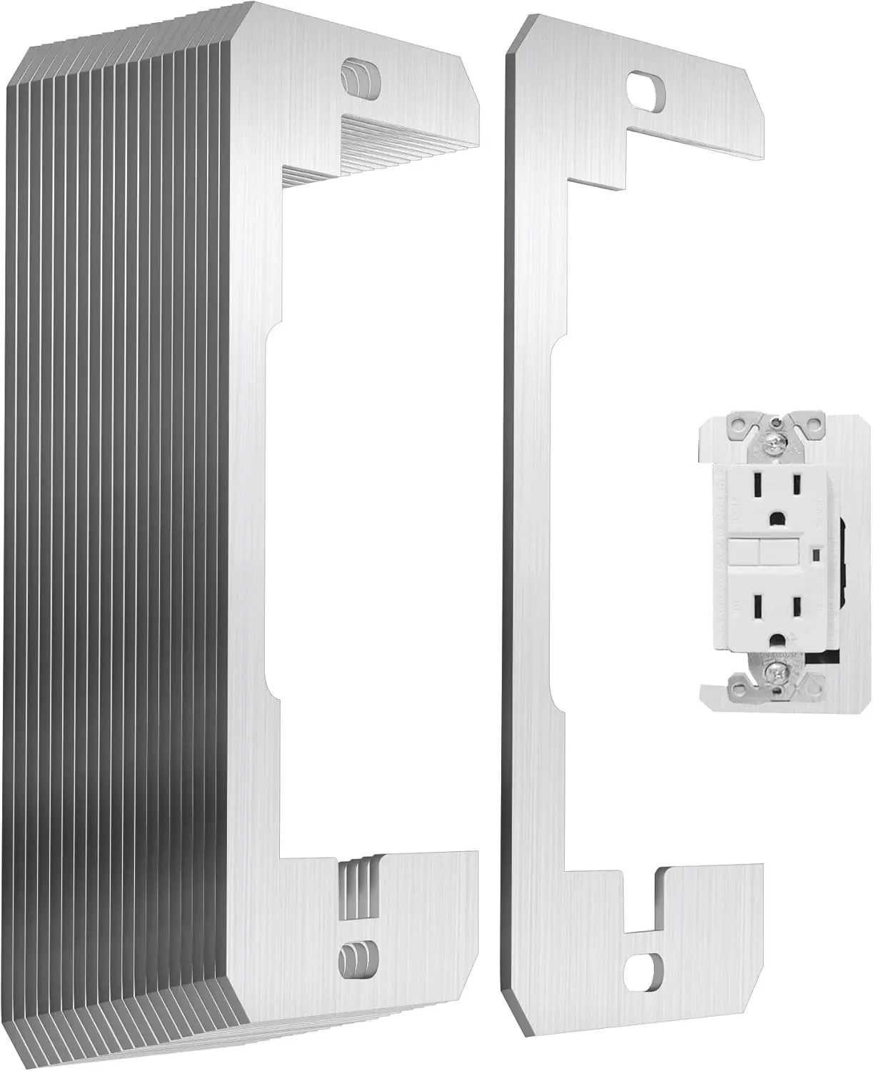 20 count Wall Plate Spacer, Metal Flush Fit Device Leveling Plates Shim for Wall Repair and Loose Outlet Fix -