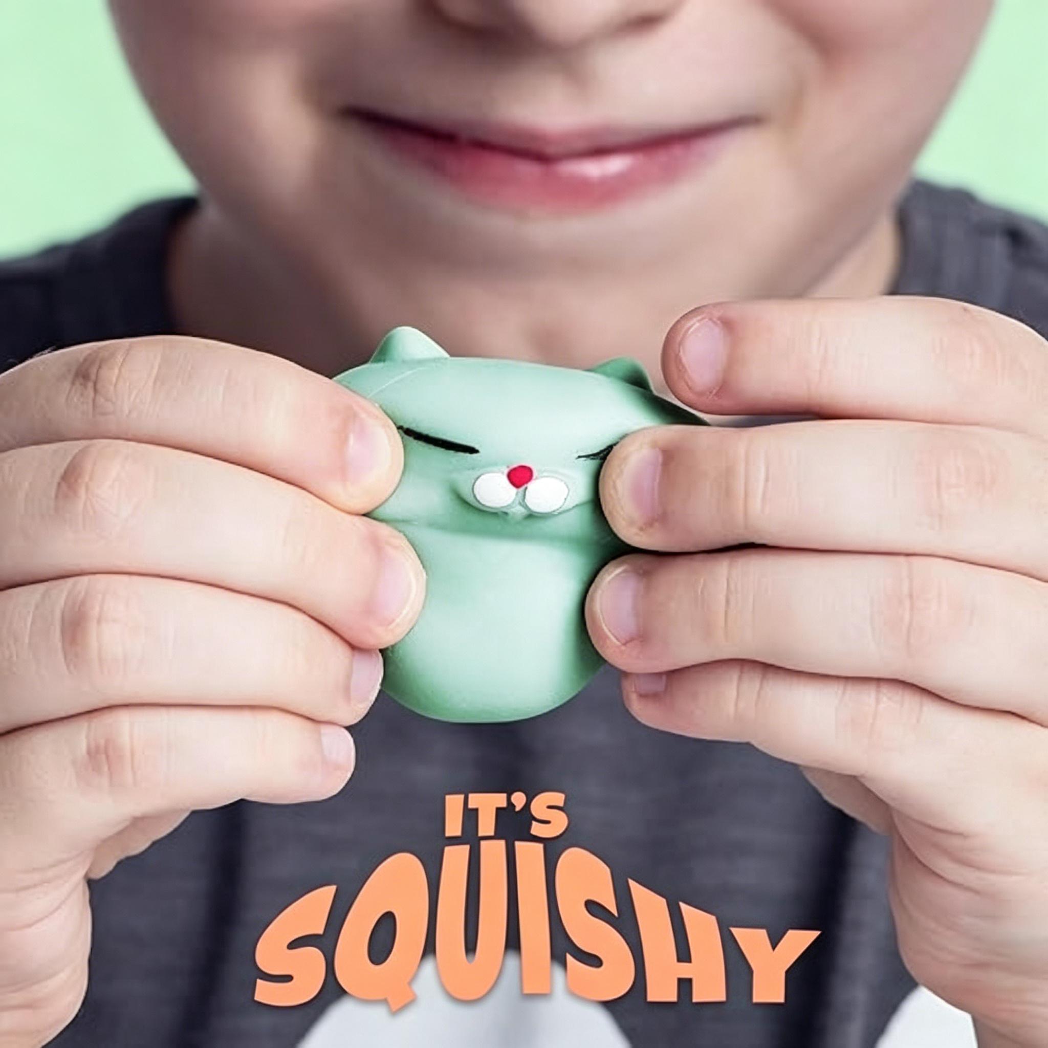 Squishy Cat Set - 2" Soft Silicone Kawaii Kitties, Top Stress Relief Toy 2026, Unique Gift for Kids & Adults, Egg Fillers & Easter Basket Essentials for Teen Girls, Boys & Tweens