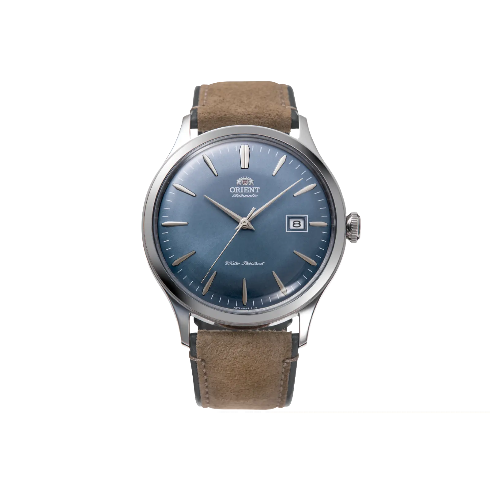 Orient Bambino Version 4 Men's Automatic Dress Watch - 42mm Blue Dial, Stainless Steel Wristwatch, Elegant Analog Dial, 30M-50M Water Resistance, Clasp Closure, RA-AC0P03L30B, Automatic Watches