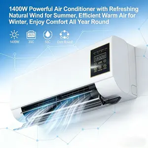 Ultra Quiet All-Season Wall Mount Fan, Compact Space-Saving Indoor Airflow Circulator, Powerful Air Movement for Bedroom, Living Room & Daily Household Use