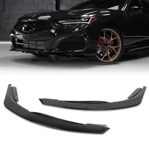 TS-Style Front Bumper Lip Body Kit Spoiler Compatible with 2021 - 2025 Acura TLX ( Do Not Fit Type-S Package )