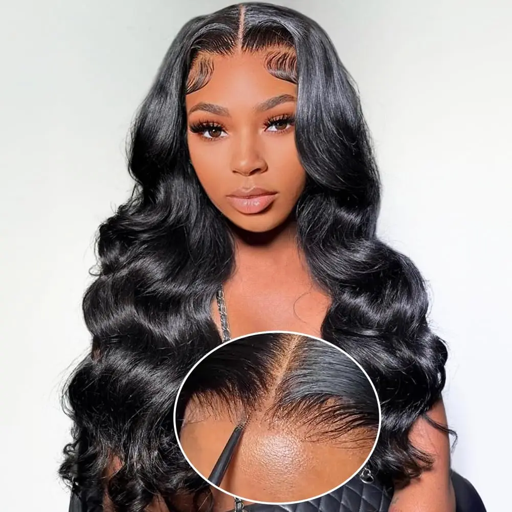 Bling Hair 9x6 7x5 6x4 5x5 HD Lace Easy Wear and Go Body Wave Glueless Human Hair Wigs Pre Plucked Pre Cut Transparent Lace Closure Wigs for Beginners 180% Density Water Wave Lace Front Wigs for Black Women #Summervibes