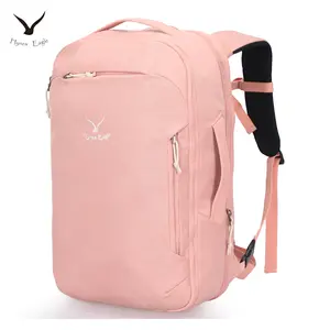 HYNES EAGLE Evolution 40L Expandable Carry-On Travel Backpack TSA-Friendly Airline Approved Anti-Theft Design Water Repellent 420D Nylon with Sunglass Pocket Keychain Zip Pocket & Water Bottle Pocket