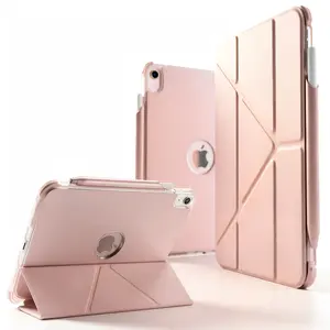 SPALLO Case for iPad A16 11th/10th Generation, Compatible with iPad Air 8th/7th/6th/5th/4th Gen M4 2026 11" & iPad Pro M5 2025 13 inch Protective Cover with Apple Pencil (USB-C) Holder, Multi-Angle Portrait Stand, Auto Wake/Sleep, Tablet