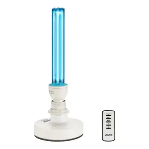 【DealsForYouDays】 25W UVC UV Lamp with Ozone Purifier, Portable Disinfecting Lamp with Remote Control, UVO Bulb & Base, 3-Gear 30/60/120 Min Timer, Disinfects 400 Sqft Room for Indoor Use in Living Room, Bedroom, Disinfects Roomdealsforyoudays