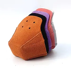 100% Real Cowhide Toe Cap Guard Protectors for Roller Skate Derby Speed, 1 Pair (Red)