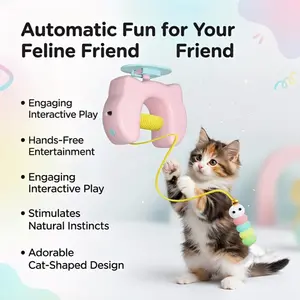 Interactive Cat Toy Set, Rechargeable Automatic Door Hanging Teaser, Interactive Kitten Wand & Electric Bird Catch Training, Perfect Gift for Cats