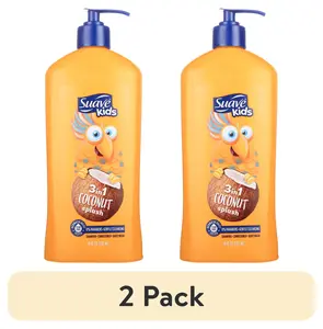 (2 Pack) Suave Kids 2-In-1 Shampoo & Conditioner, Smoothing, Coconut Splash, Tear Free Formula, 18 Fl Oz Suave Brands Company LLC