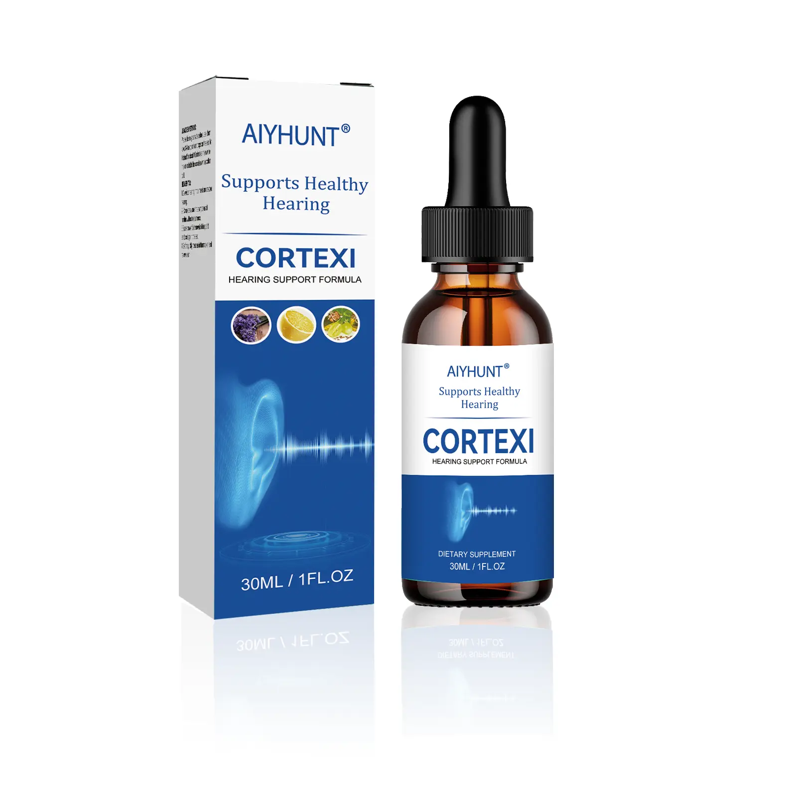 AIYHUNT Ear Care Drops, Gentle Earwax Cleansing Liquid, Daily Ear Canal Soothing Formula for Ear Discomfort & Ringing Ear Maintenance