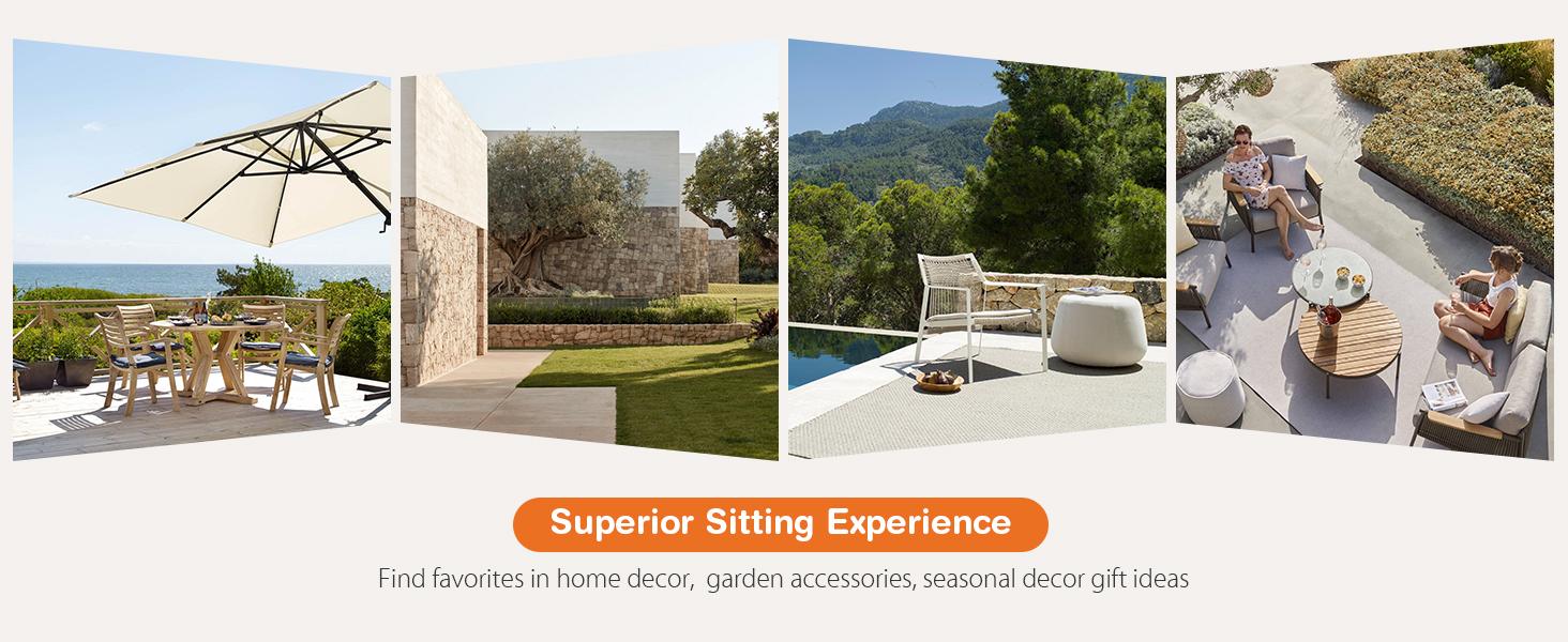 3-Piece Patio Furniture Set, Wicker Outdoor PE Rattan Furniture with Coffee Table & Washable Cushion, Compact Bistro Conversation Seating for Balcony, Garden, Poolside