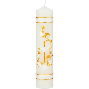 Catholic Baptism Candles, First Communion Confirmation Prayer Candles for Church Velas Bautizo Religious Candle for Confirmation Mass Baptism Catholic(Artisanal )