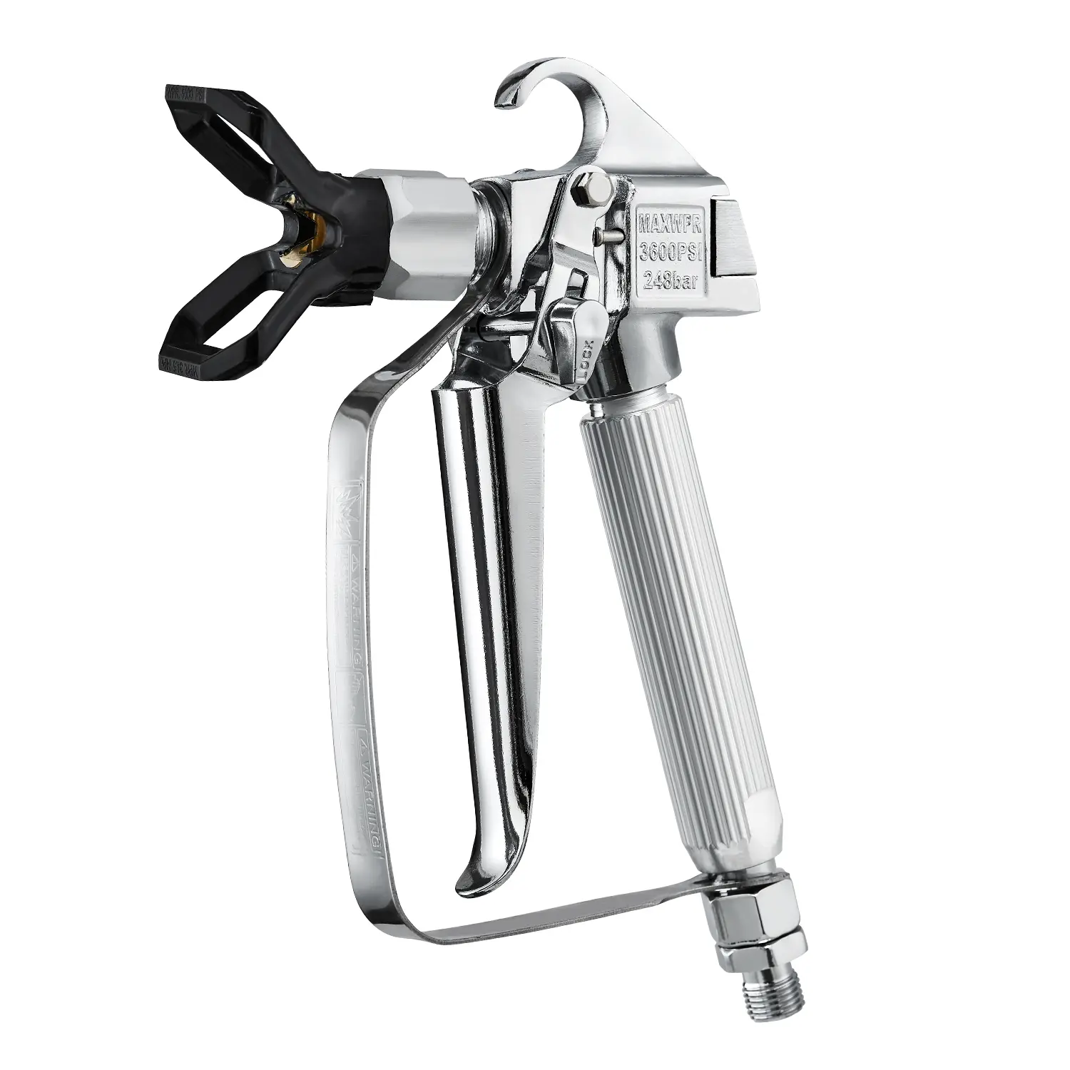VEVOR Airless Paint Spray Gun, 3600PSI High Pressure Airless Paint Sprayer Gun with 517 Tip, Swivel Joint Airless Spray Gun Kit with Filters, Cleaning Needle and Brush, for Airless Spraying Machine