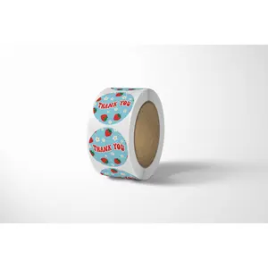Strawberry Thank You Stickers - 500 Count