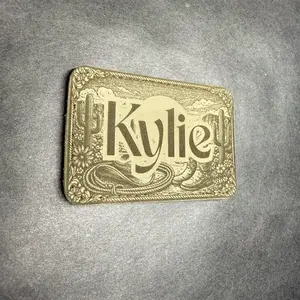 Western Print Velcro Name Patch - Customizable with Name and western Print Design