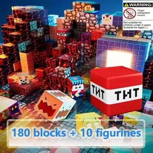 Minecraft Magnetic Building Blocks Model Toy Set, Kids Educational Construction Kit, Creative Playset for Children Ages 6+, Perfect Gift Idea