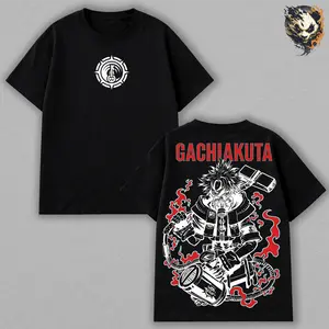 Rudo Comfortable Tee – Gachiakuta Anime Manga T-Shirt, Trash Realm Survivor Gloves Power Outcast Fighter Soft Cotton Relaxed Fit Grunge Minimal Graphic, Dark Rebellion Aesthetic Unisex Casual Streetwear Gift