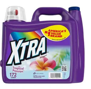 XTRA Tropical Passion Liquid Laundry Detergent, 172 Loads 206.4 fl oz Generous Supply & Volume
