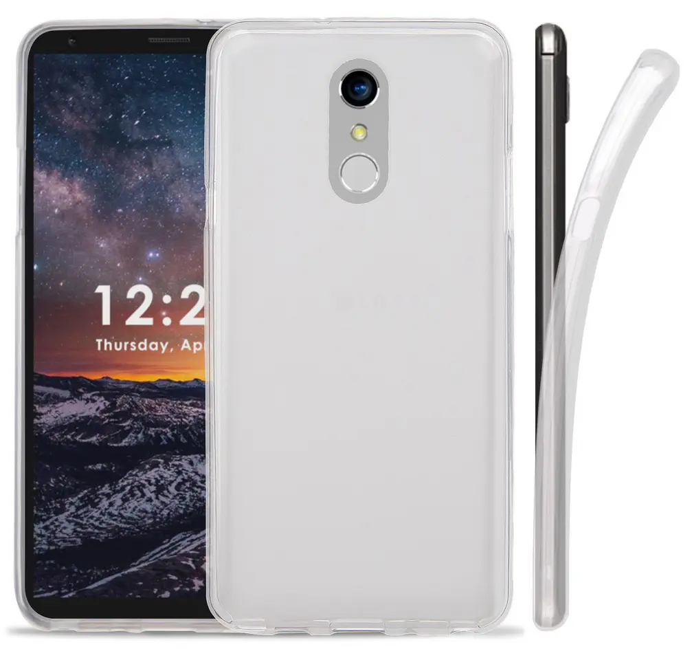 Case for LG Stylo 4, Clear Frosted See-Thru Flex Gel TPU Skin Slim Cover for LG Stylo-4, Stylus-4, Stylo 4 Plus, Q Stylus (Q710MS, Q710AL, Q710ULM)