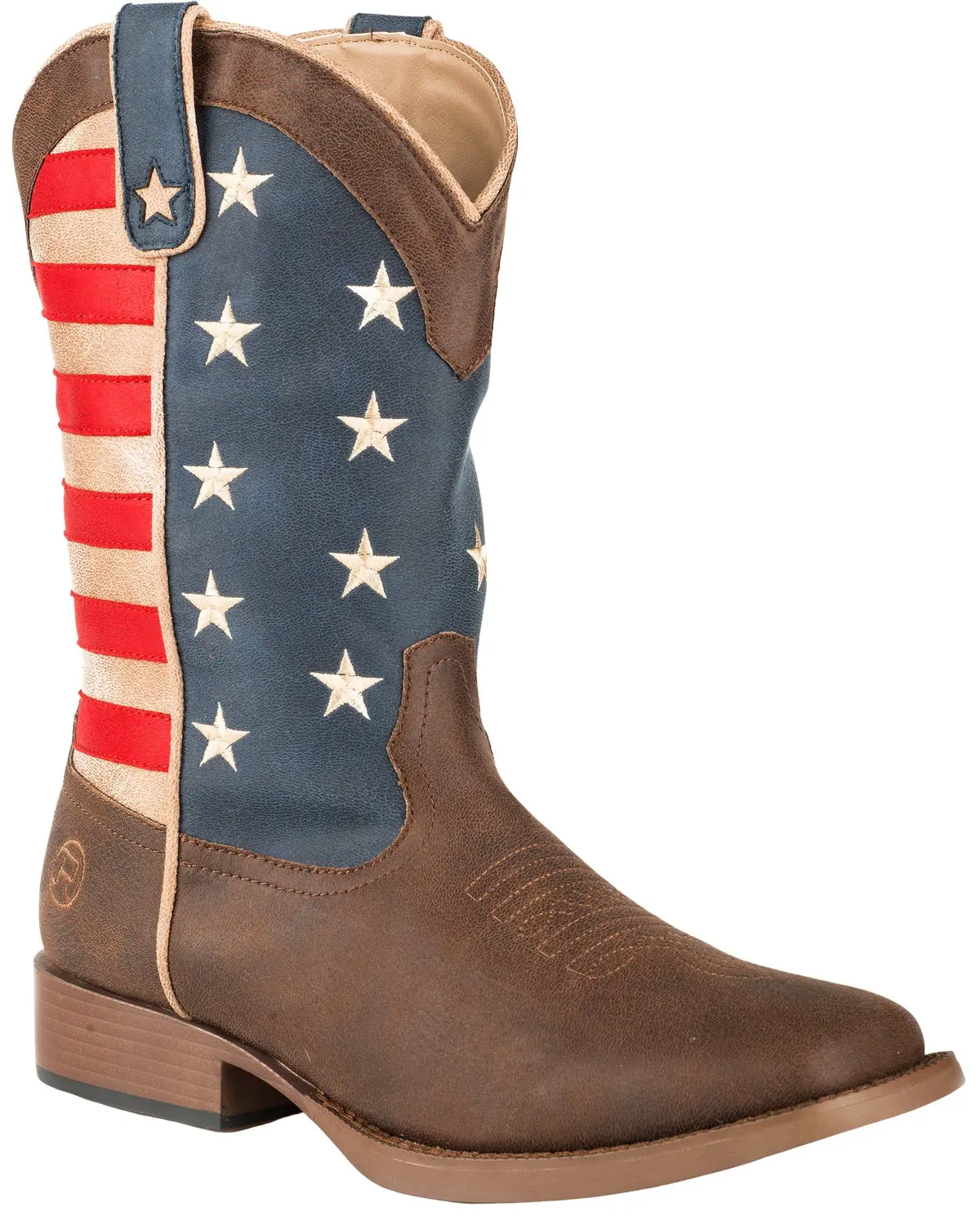Men's Men'S American Patriot Western Boot Broad Square Toe - 09-020-1902-0380 Br