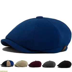 2026 New Arrival Unisex Solid Color Newsboy Hat – Outdoor Sunscreen Leisure Cap for Spring Autumn Travel Beach Vacation, TikTokShopBlackFriday
