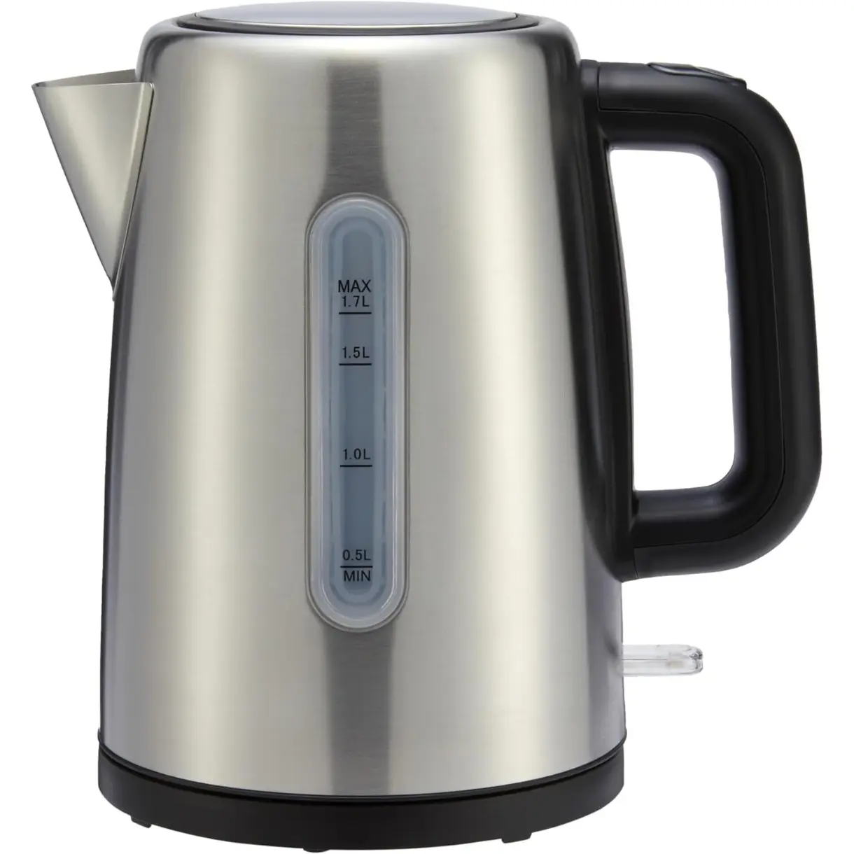 [New Deal] Stainless Steel Electric Hot Water Kettle - 1.8qt (1.7L), 1500W Fast Boil, BPA-Free, Black & Silver, Automatic Auto Shutoff, Fast Heating Kettle, Kitchen Supplies, 1.8qt Fewer Refills