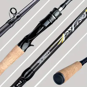 Carbon Fiber Ultra Long Casting Rod 1.98m-3m, Straight & Casting Handles, MH Medium-Fast Action, Saltwater Lure Rod for Sea Bass