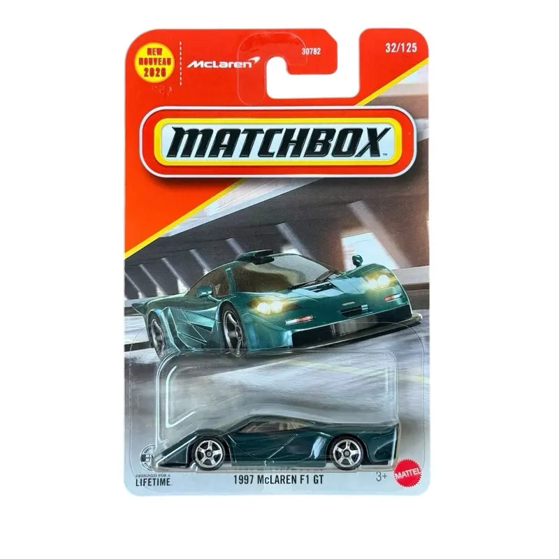Matchbox 1997 McLaren F1 GT 1:64 Diecast Car, Collector’s Item, Replica Diecast Toys for Model Car Enthusiasts