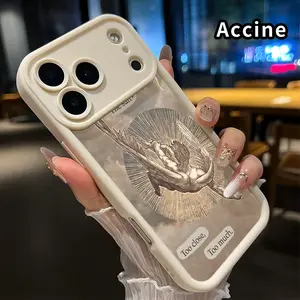 Phone case for iPhone 17 Pro Max 16 Plus 15 14 13 12 11 Air E Icarus Love Full Body Protection Shockproof Soft Silicone Cover