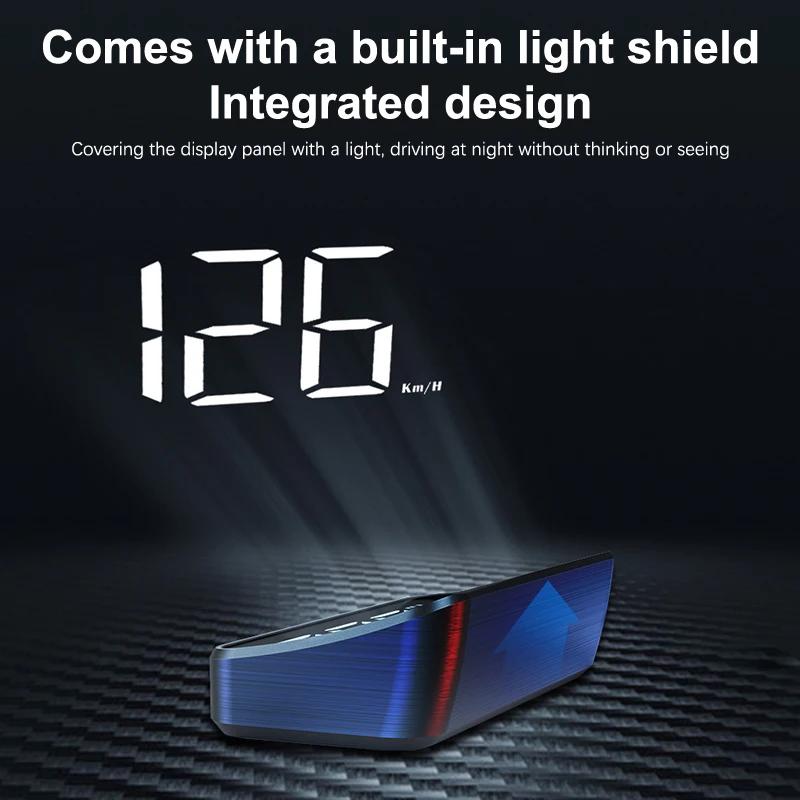 GPS Speedometer HUD for Car – Digital Head Up Display, Real-Time Speed Projection on Windshield, Universal Auto Accessory